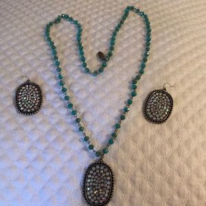 Necklace with Ear Rings.